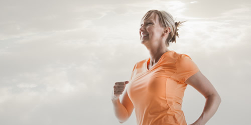 Woman with COPD Running