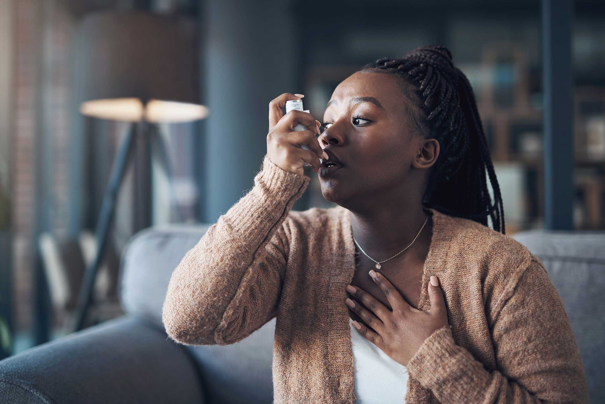 Woman with Asthma